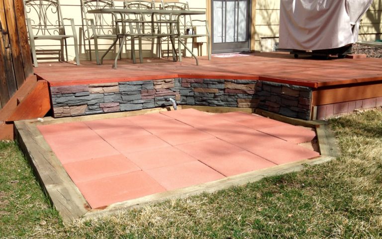 A DIY deck skirting project using our Keystone stacked Stone panels.