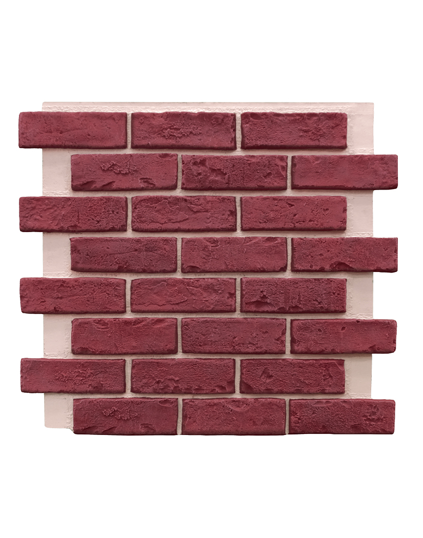 Deep Red Brick Panel