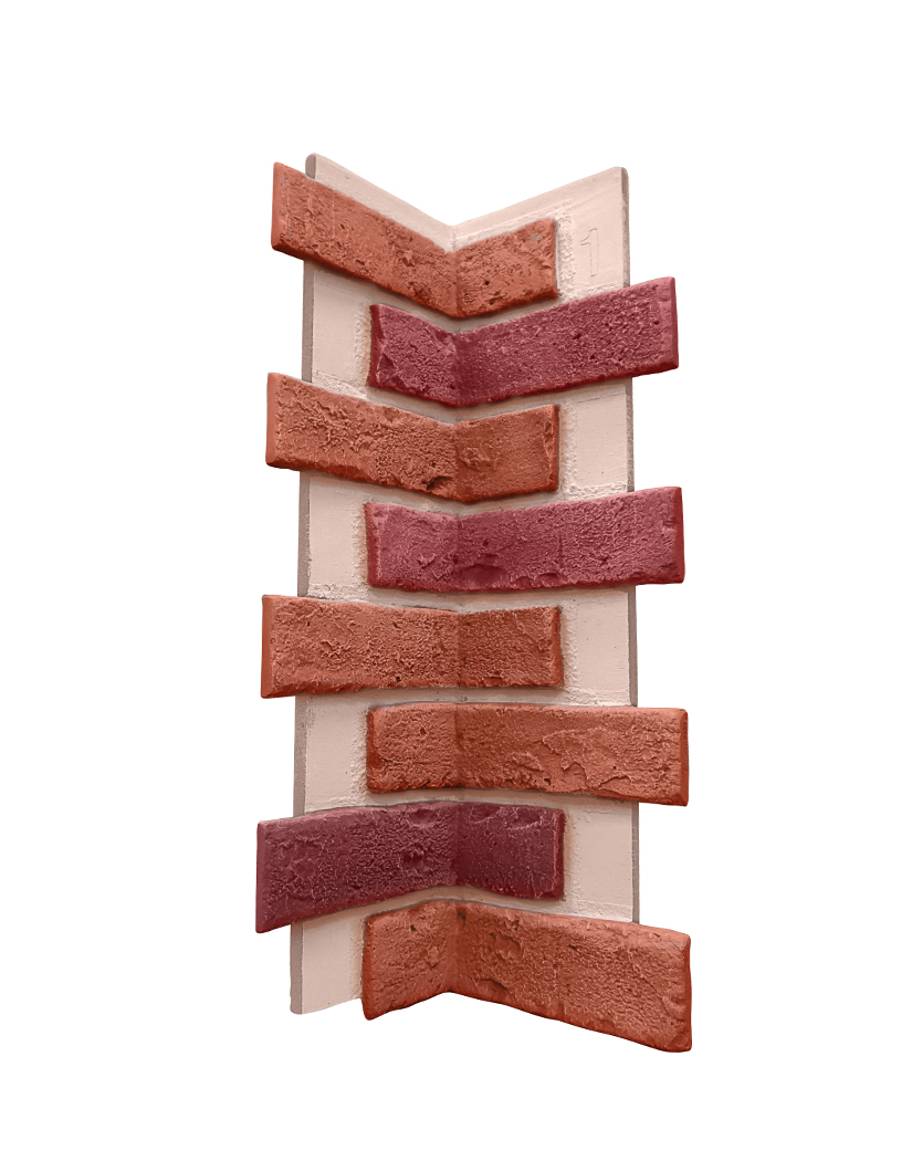 Multi Color Brick Inside Corner