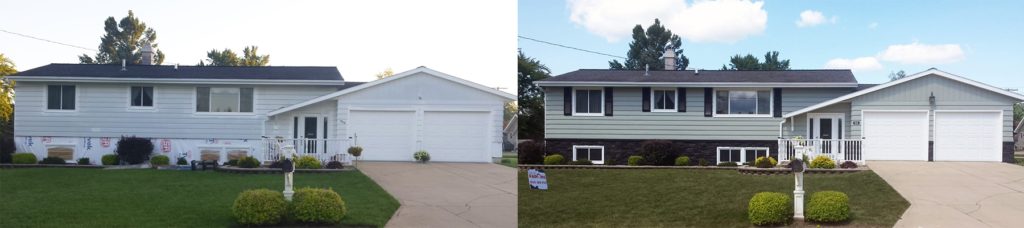 Before and After Exterior Home Renovation