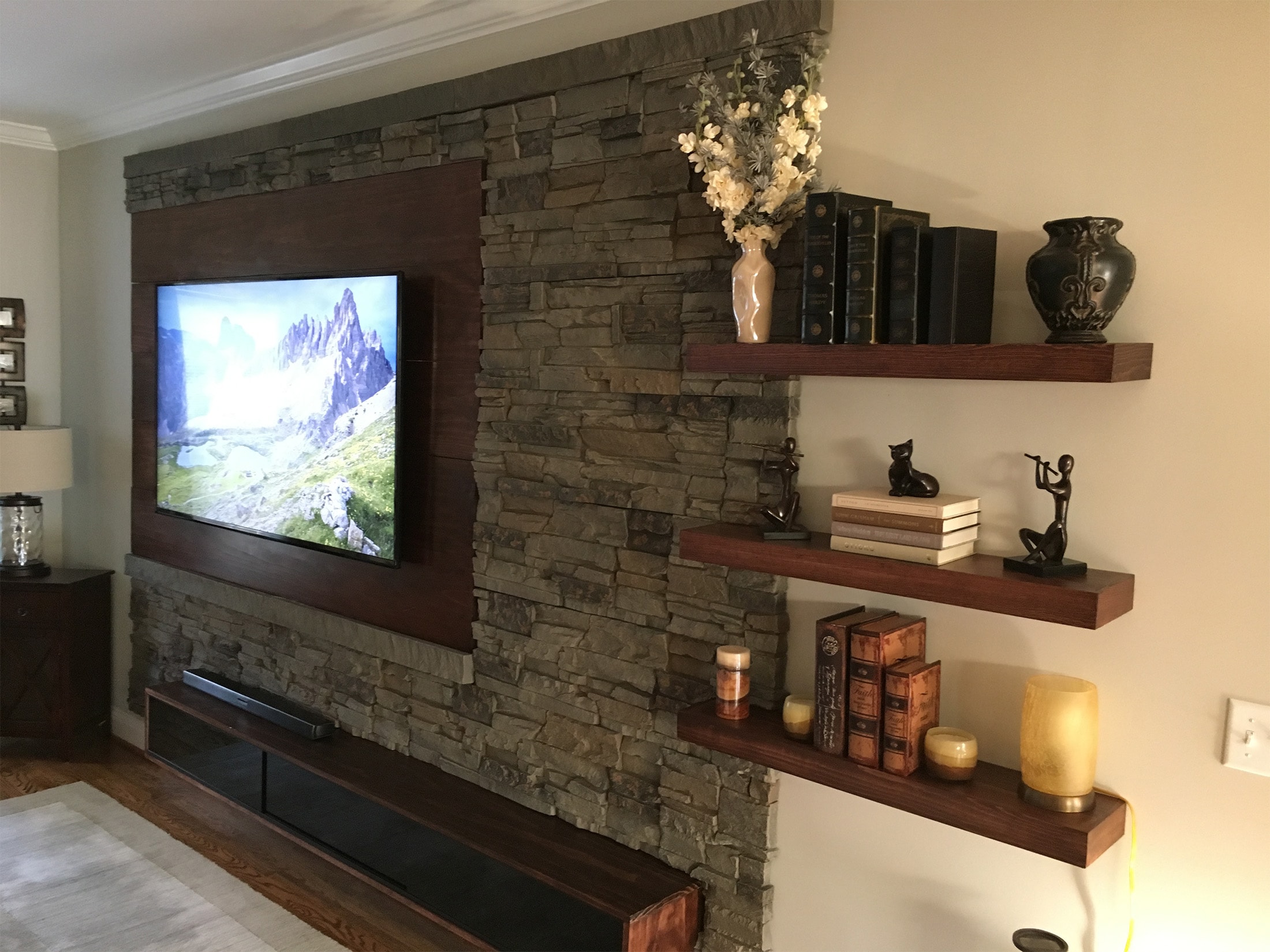 Interior Stone Accent Wall Ideas By Wes Genstone