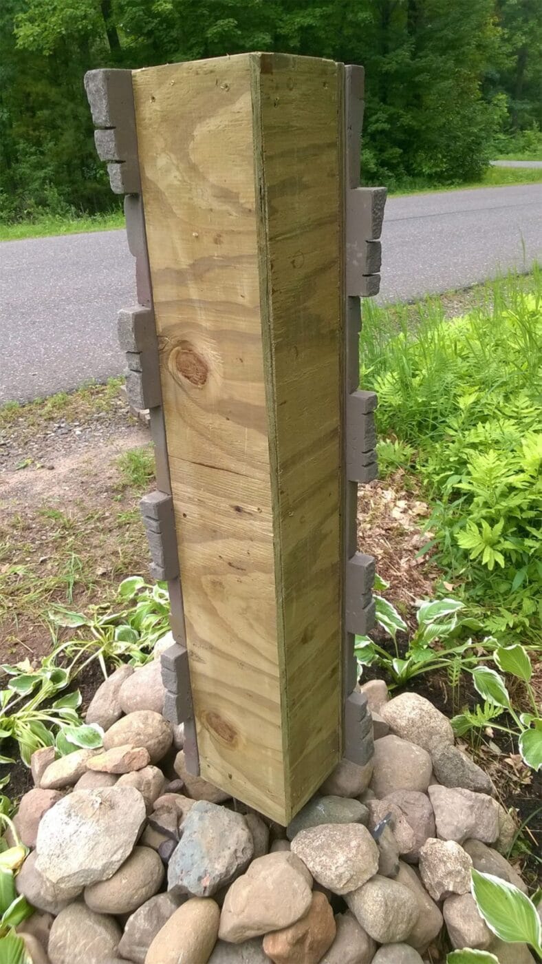 Creating a Stone Column Mailbox