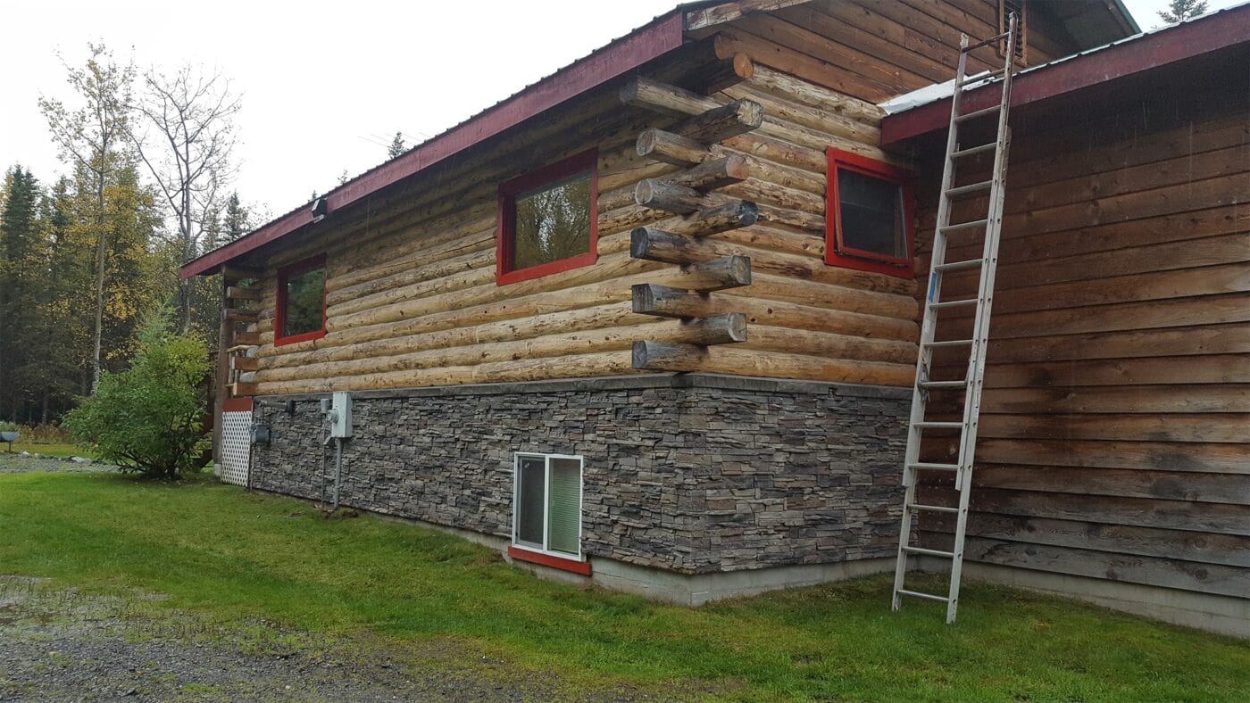 A DIY home exterior project idea to improve curb appeal using Kenai Stacked Stone.