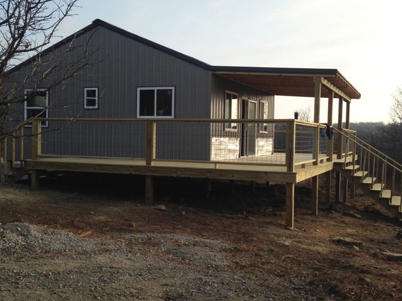 An exterior siding project using Kenai Stacked Stone panels.