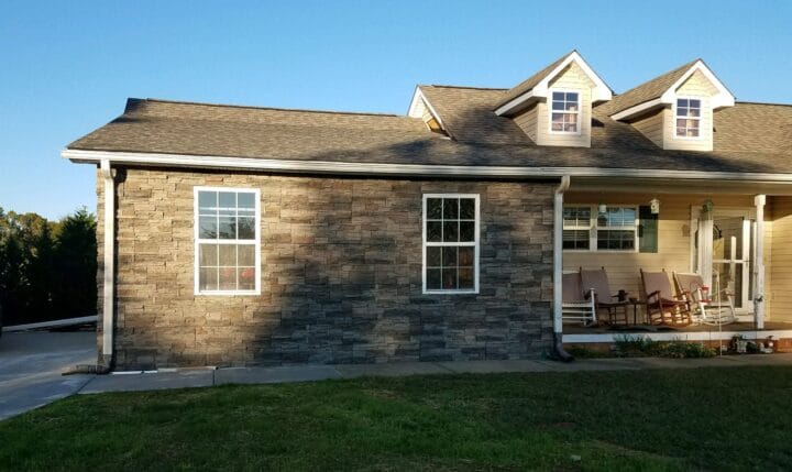 Check out new exterior stone siding ideas using Kenai Stacked Stone panels.