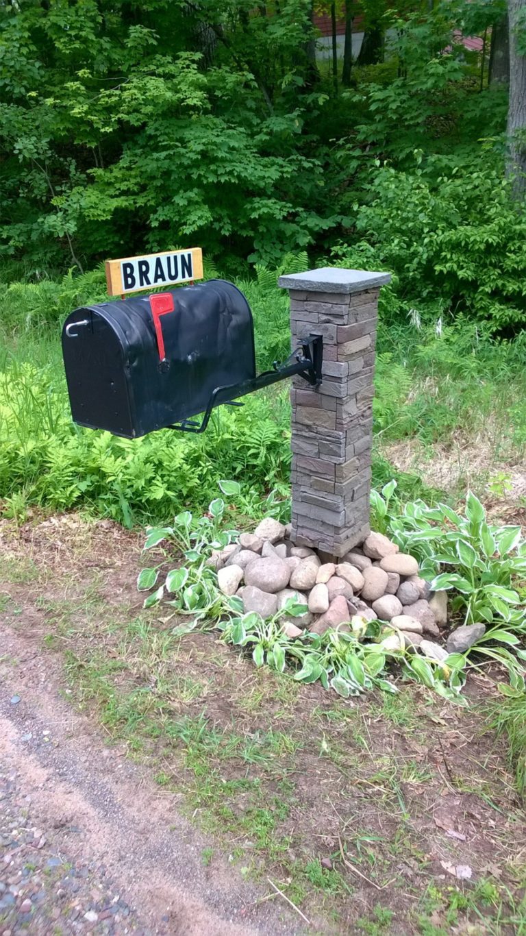 How to Build a Stone Column Mailbox