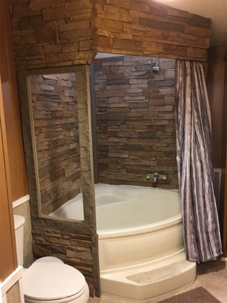 Stacked Stone Shower