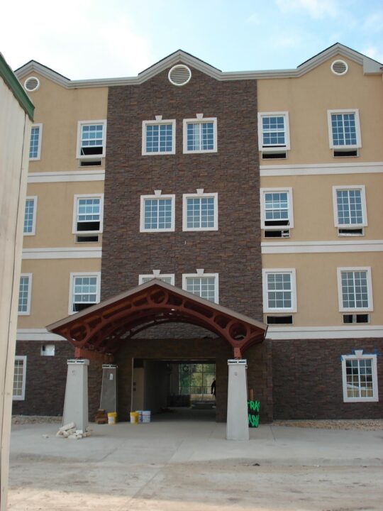 Alternative Stone Siding Entrance