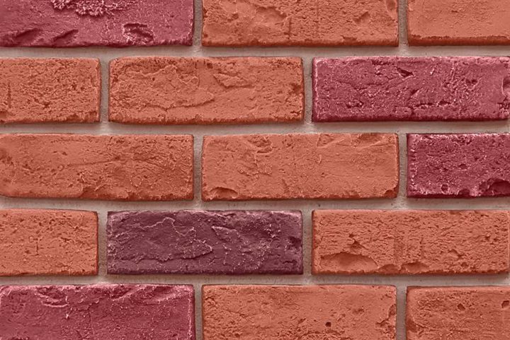 Multi Color Faux Brick Veneer Panel