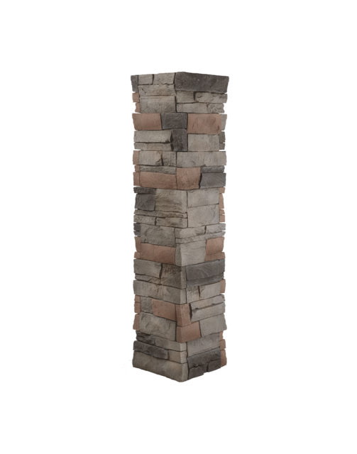 Kenai Stacked Stone Pillar