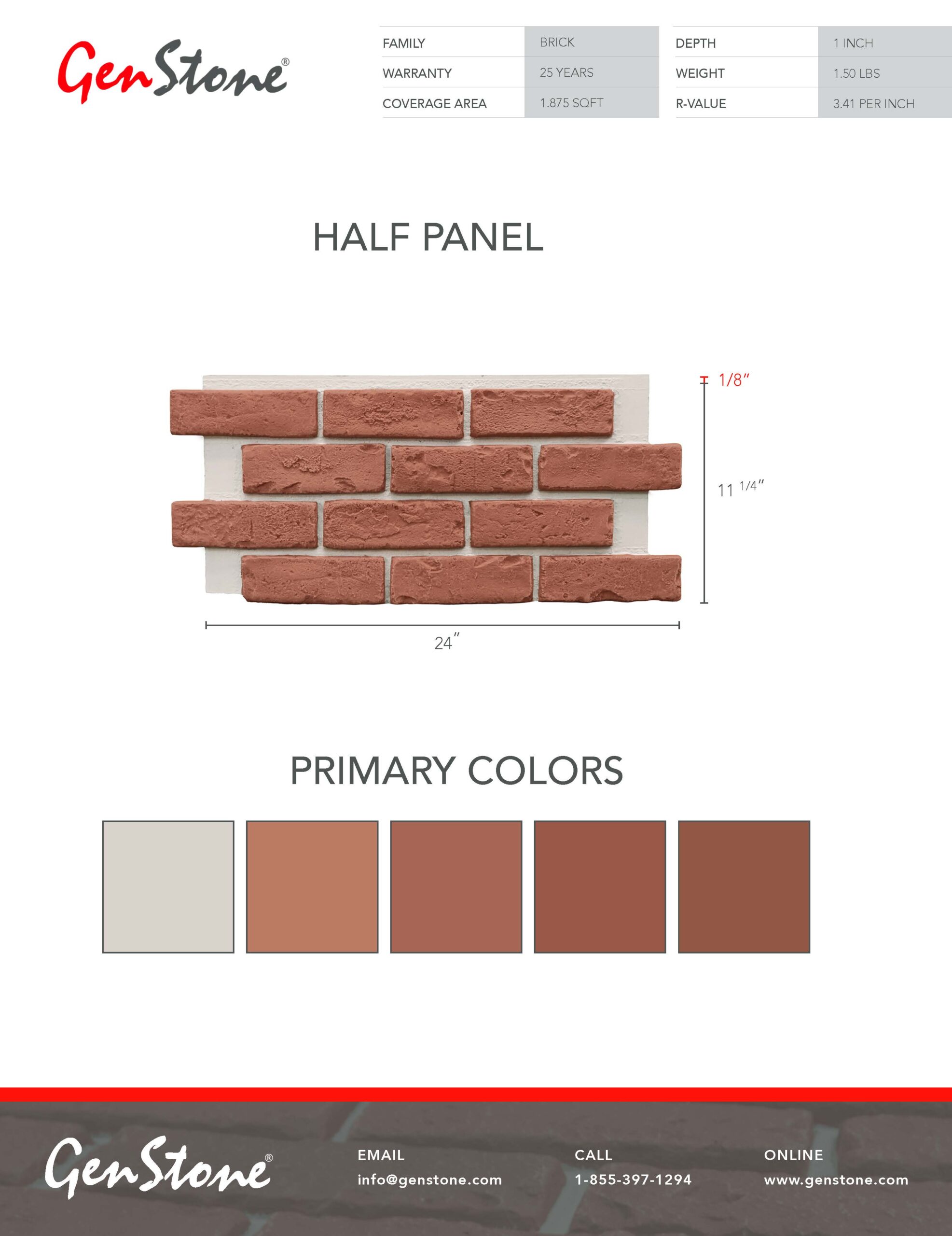 2022 Classic Brick System - Half Panel