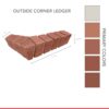 2022 Classic Brick System - Outside Corner Ledger