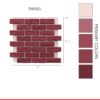 2022 Deep Red Brick System - Panel