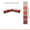 2022 Multi Color Brick System - Inside Corner Ledger