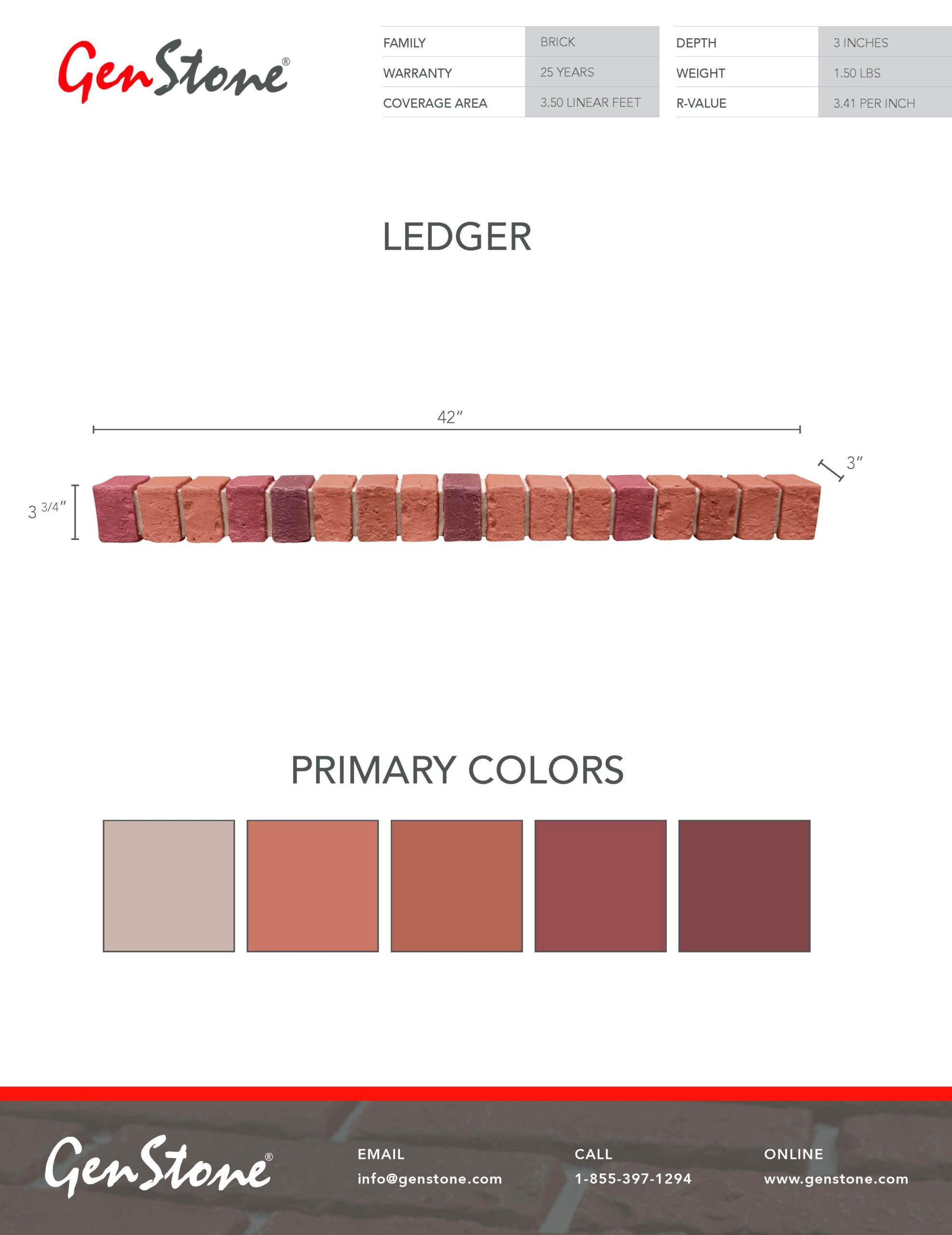 2022 Multi Color Brick System - Ledger