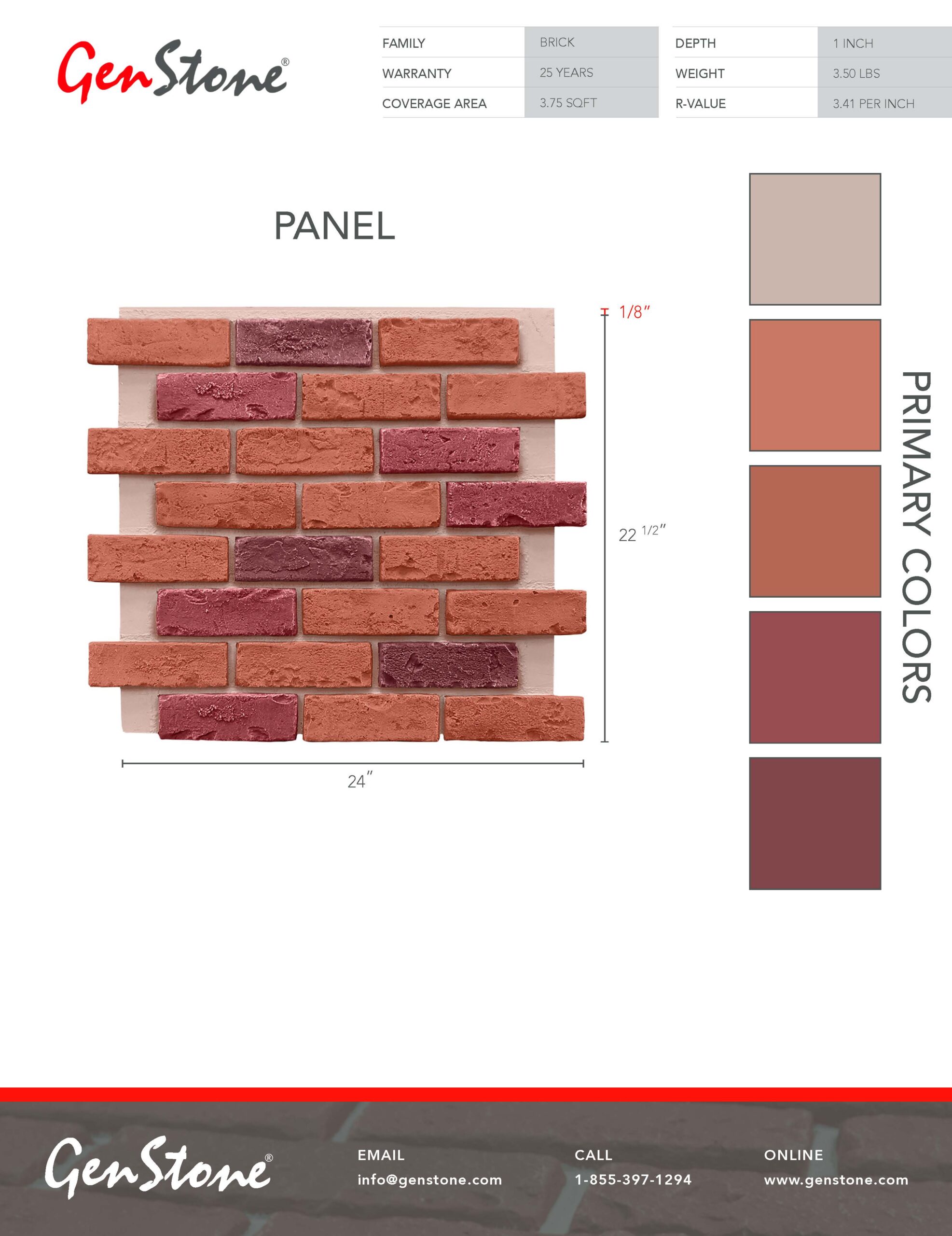 2022 Multi Color Brick System - Panel