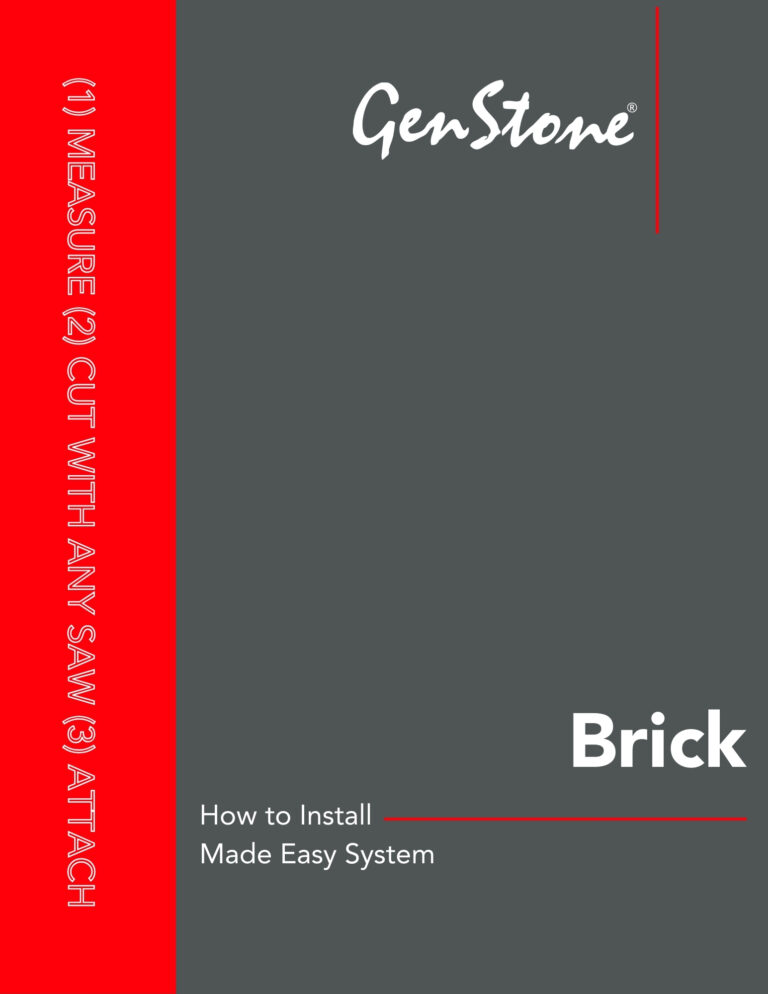 GenStone Brick Install Guide Download