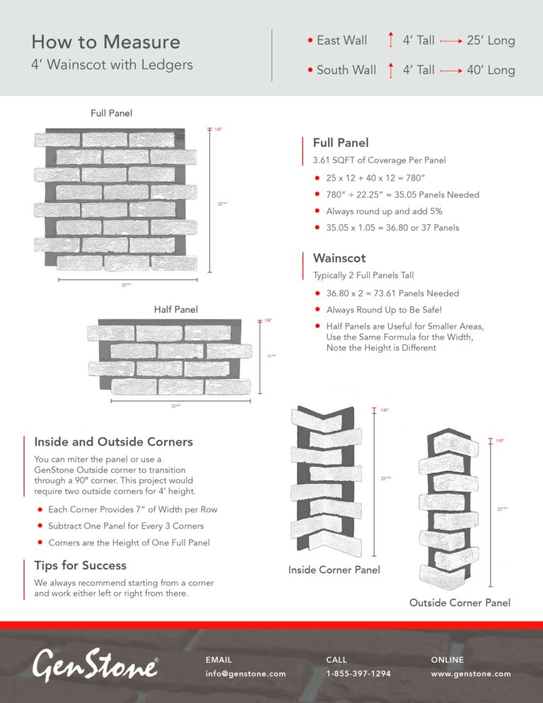 2023 How to Measure GenStone Brick