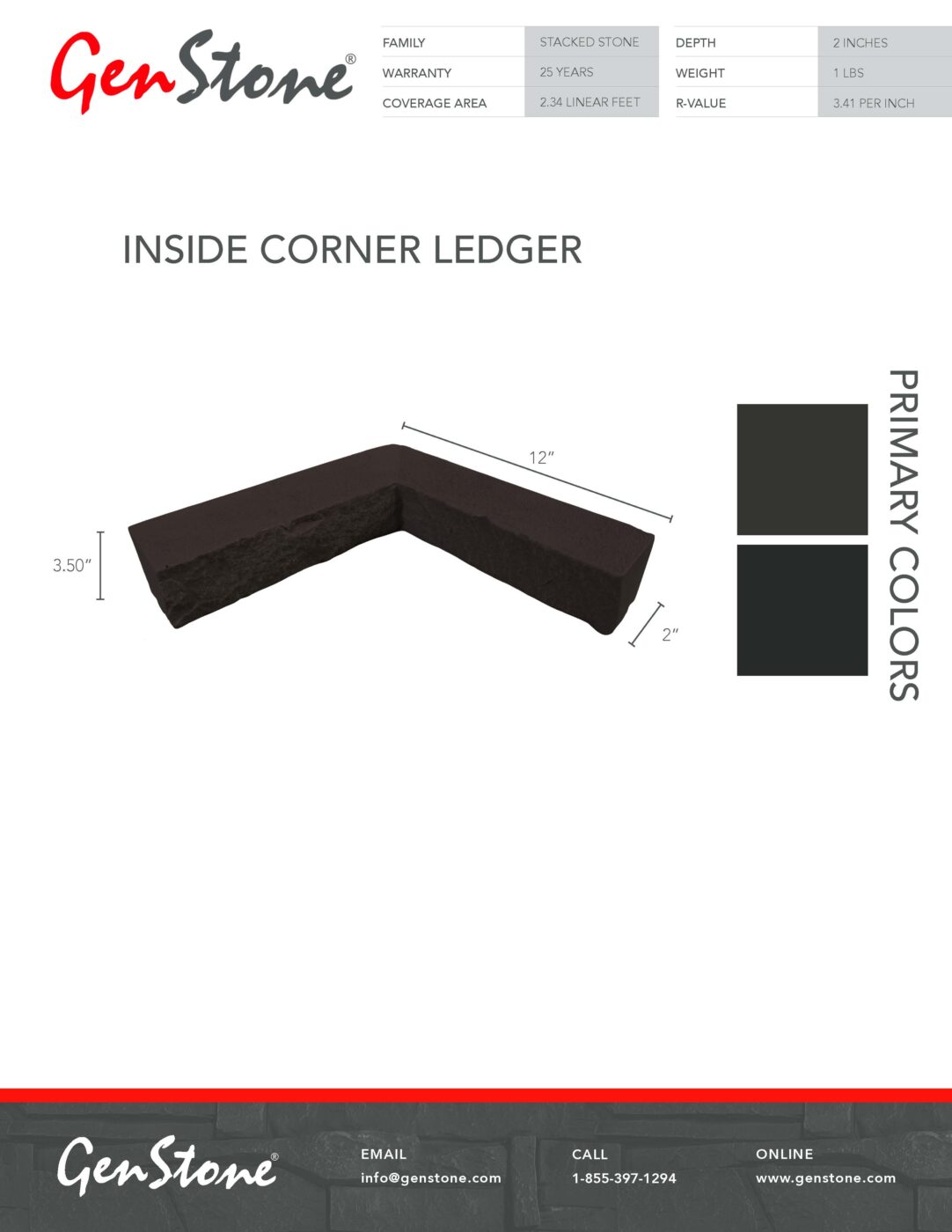 Iron Ore Inside Corner Ledger