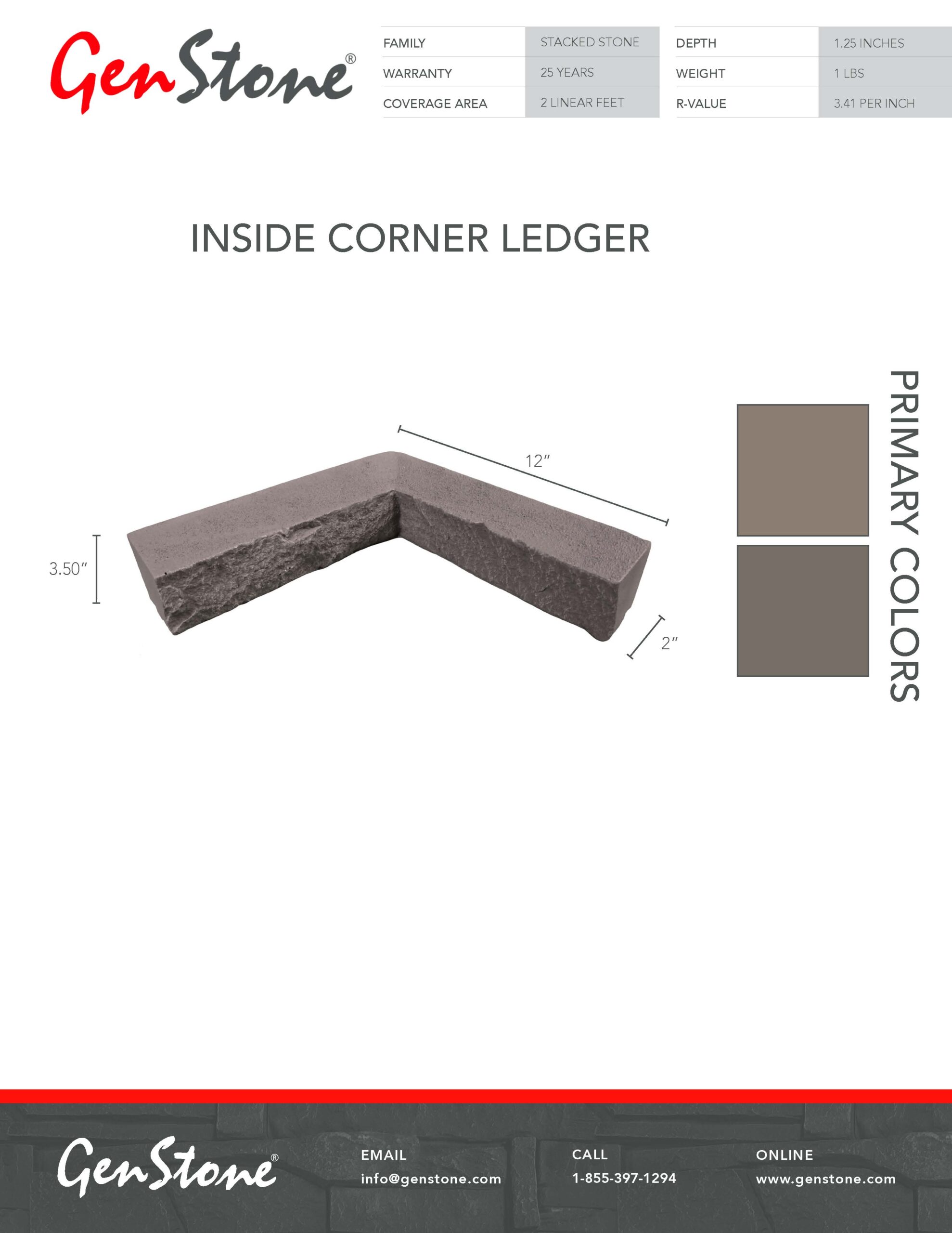 2022 Kenai Stacked Stone System - Inside Corner Ledger