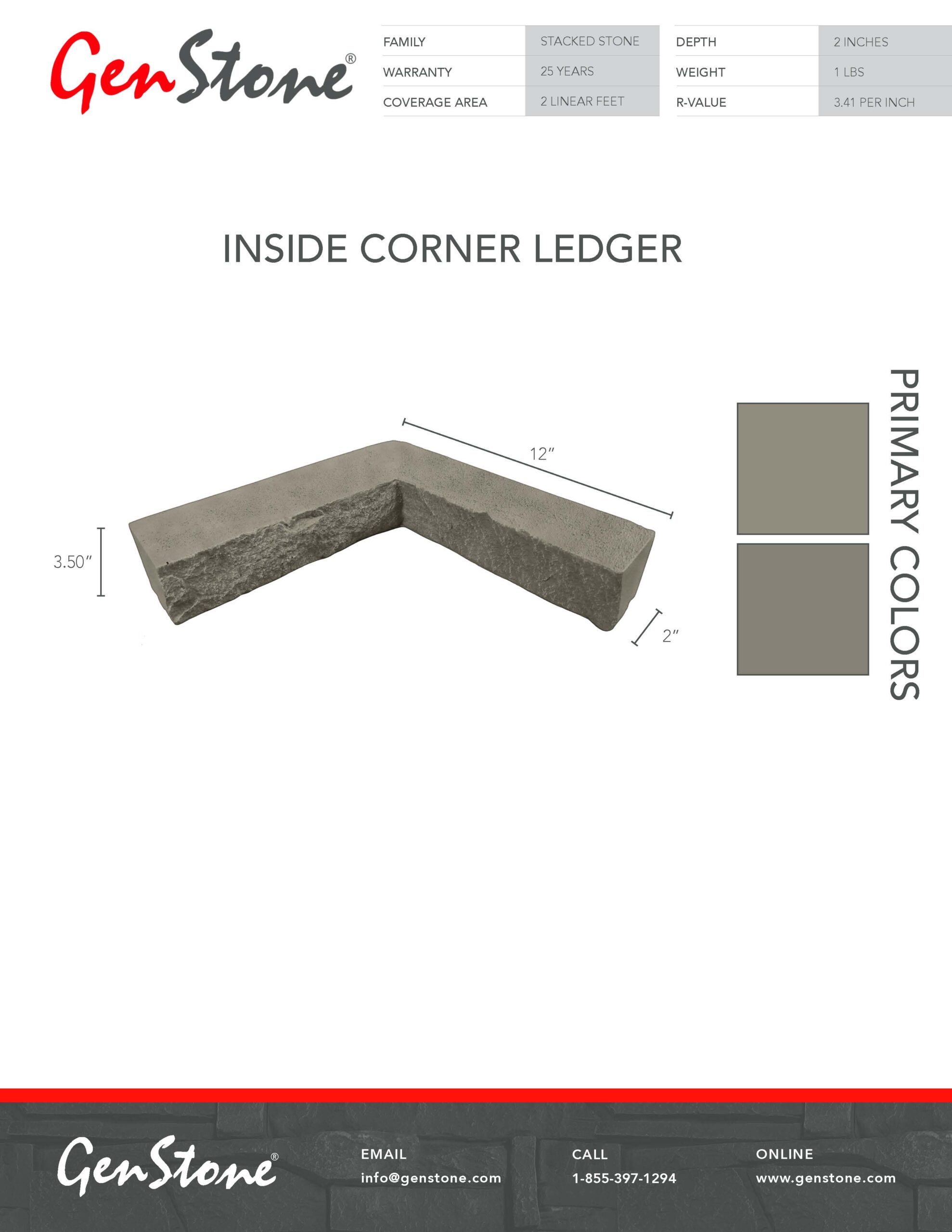 2022 Stratford Stacked Stone System - Inside Corner Ledger