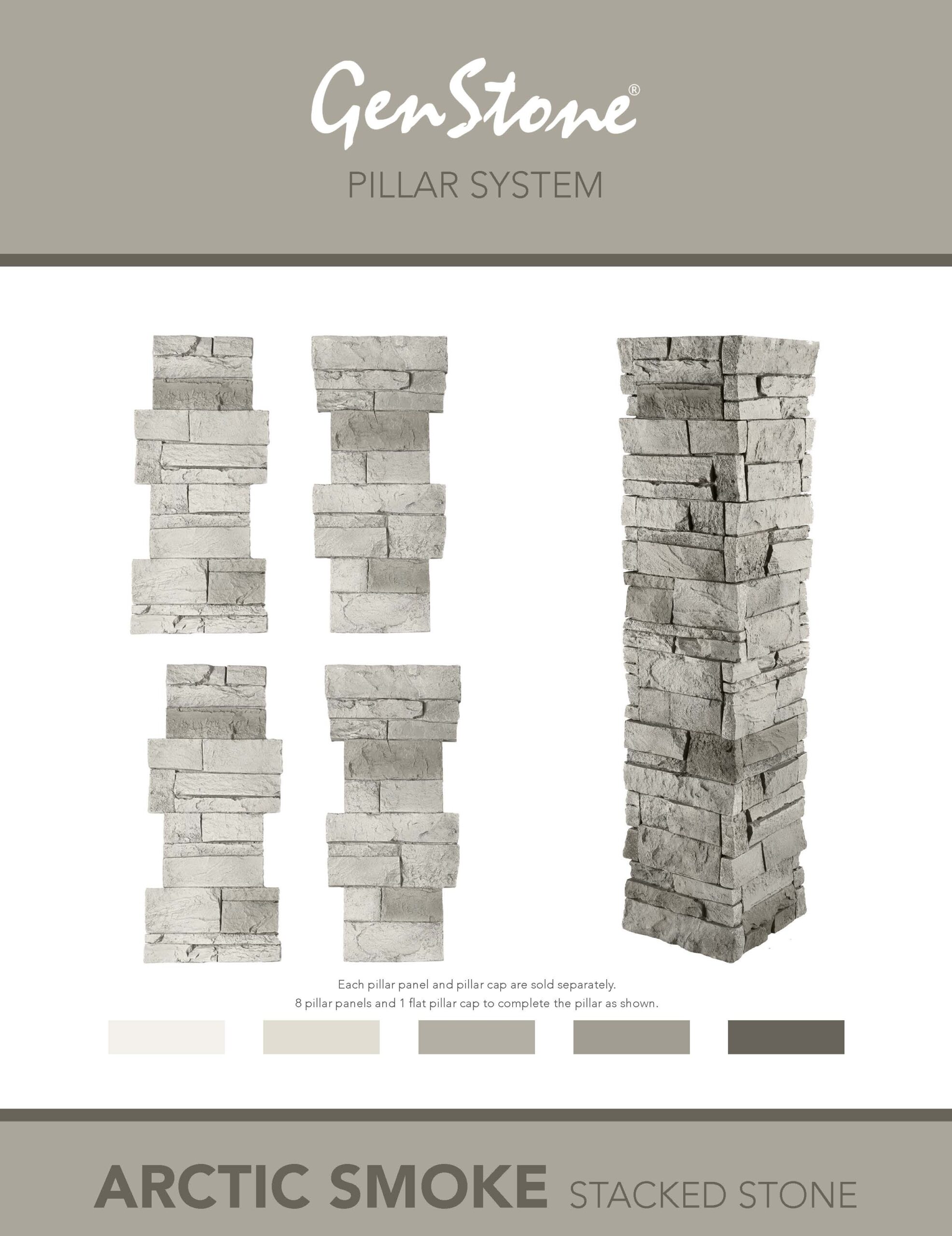 Arctic Smoke Faux Stone Pillars | GenStone - USA and Canada