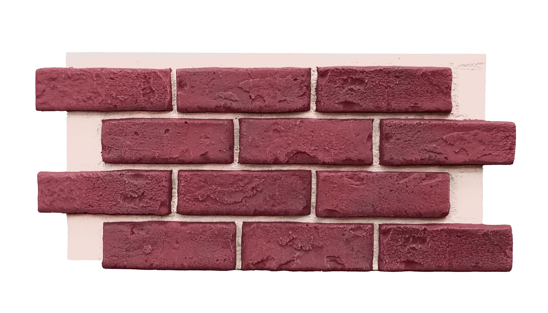 Deep Red Brick Half Panel