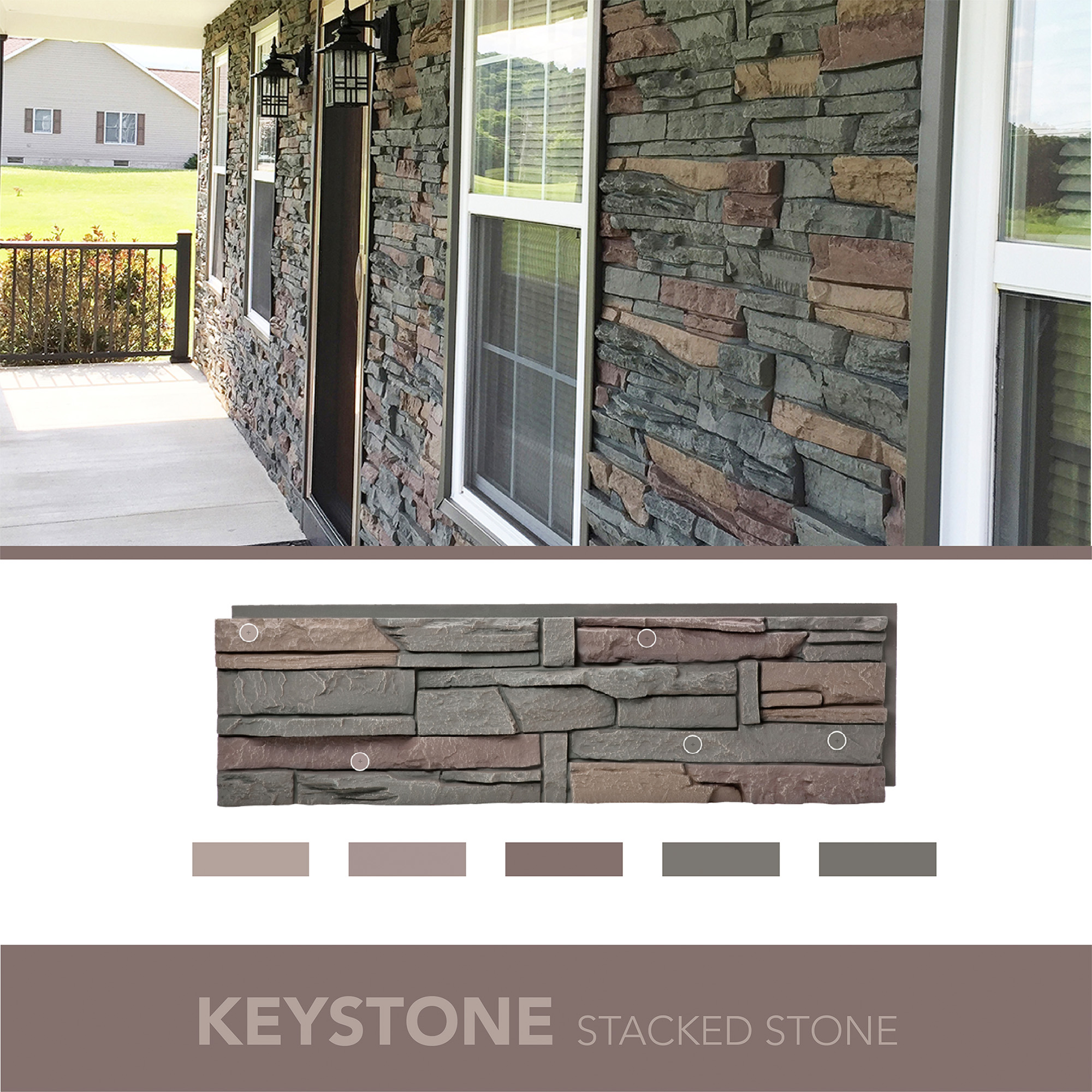 Discover GenStone Keystone Stacked Stone