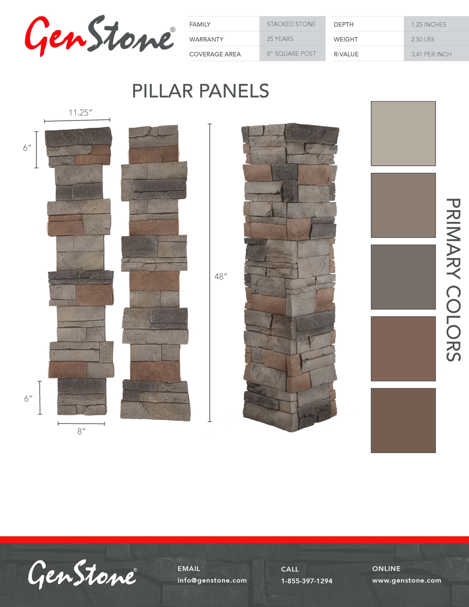 2022 Kenai Stacked Stone System - Pillars