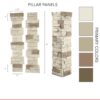 2022 Vanilla Bean Stacked Stone System - Pillar Panels