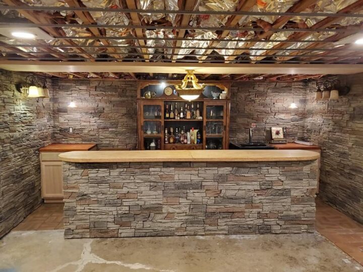 Bob’s Faux Stone Bar