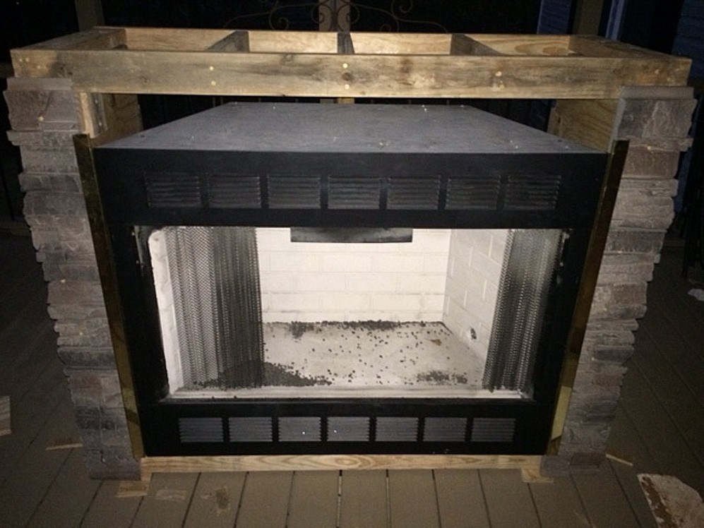 Kenai DIY fireplace build
