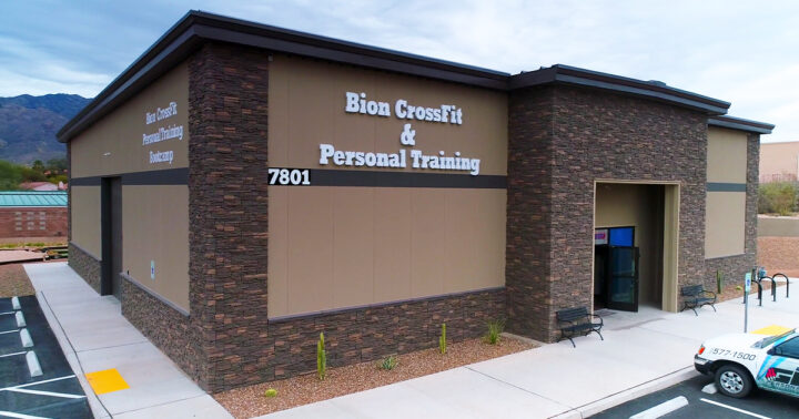 GenStone Stratford Siding on Bion Steel Building