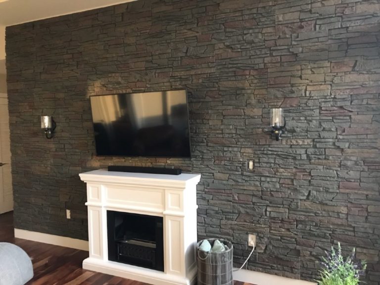 Fireplace Wall After
