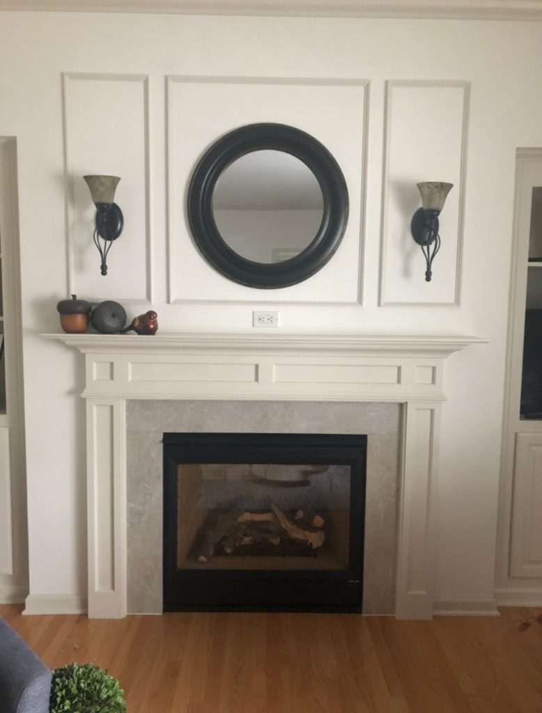 paula fireplace before