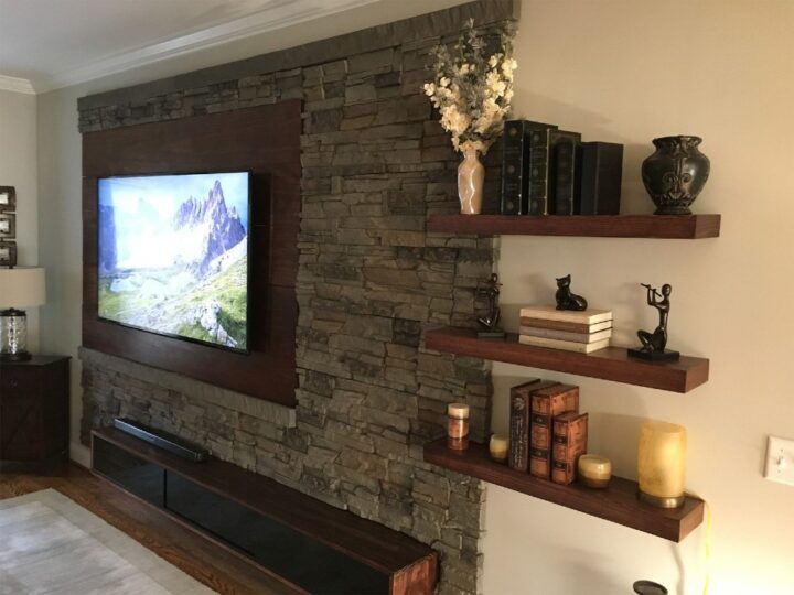 Accent Wall Idea for Living Room