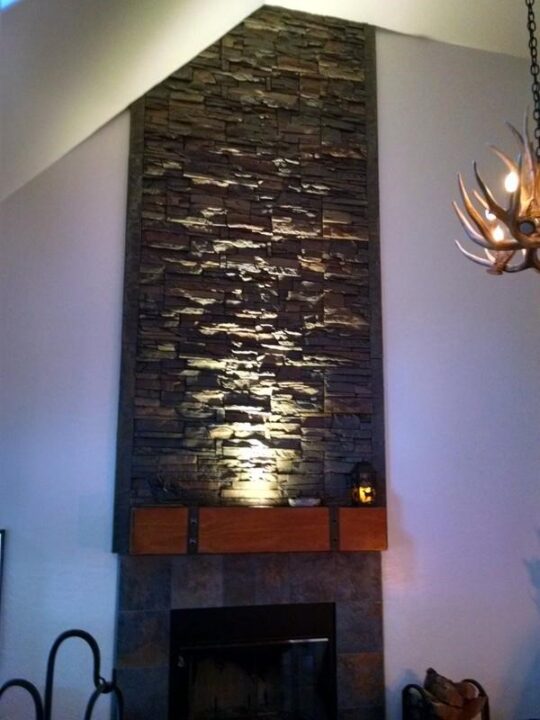 Bob's Faux Stone Fireplace