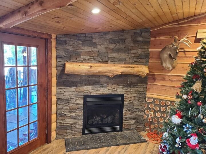 Kenai Fireplace Design Ideas With Stone