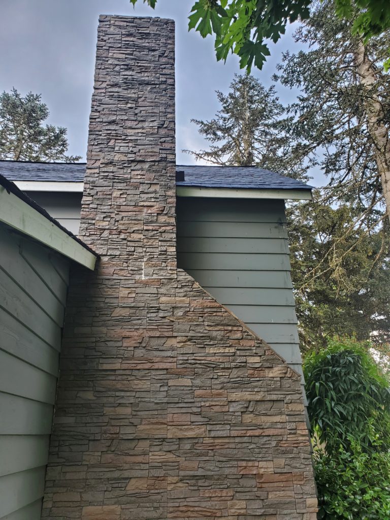 Kenai exterior chimney remodel