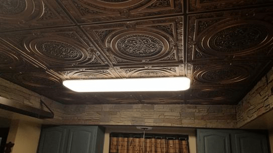 Desert Sunrise faux stone ceiling
