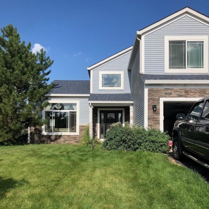 Kenai DIY faux stone garage