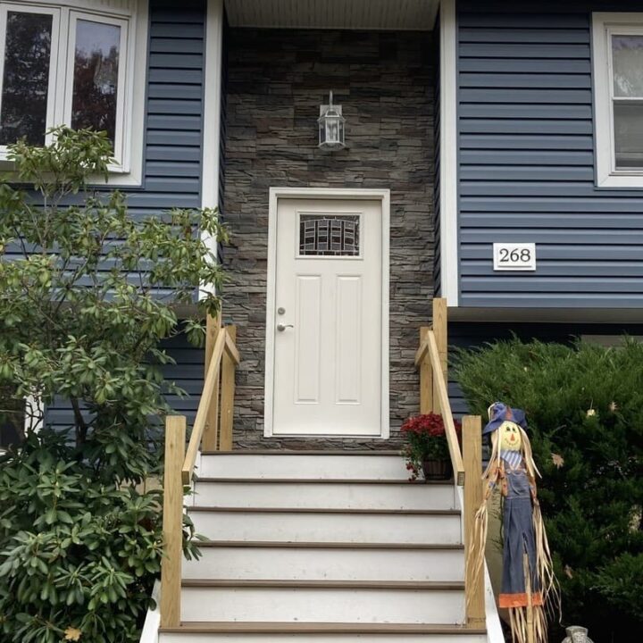 Kenai DIY faux stone entry