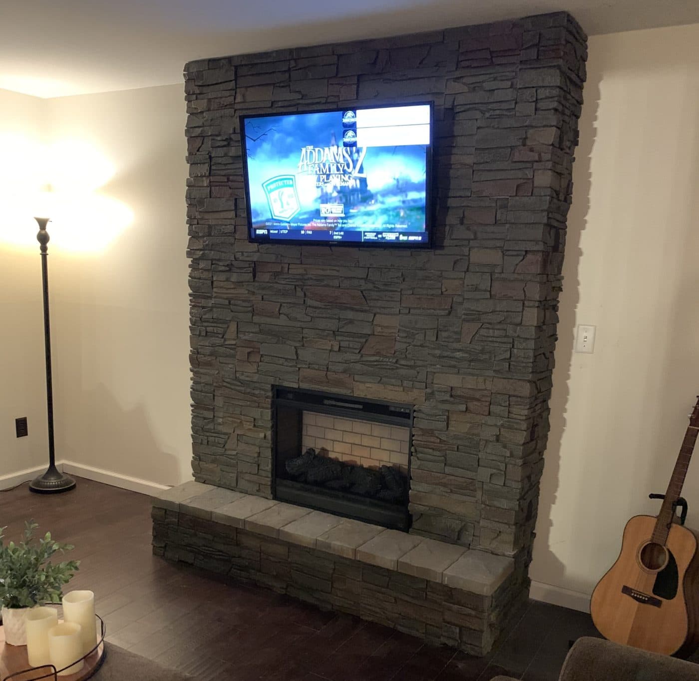 TV Above the Fireplace Design Ideas