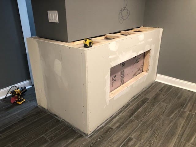 Before inexpensive design for electric fireplace