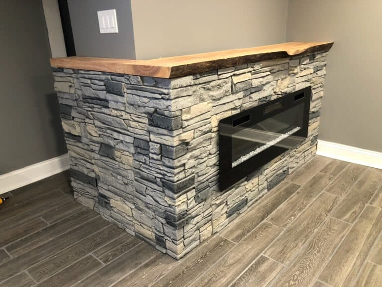 Northern Slate inexpensive design for electric fireplace