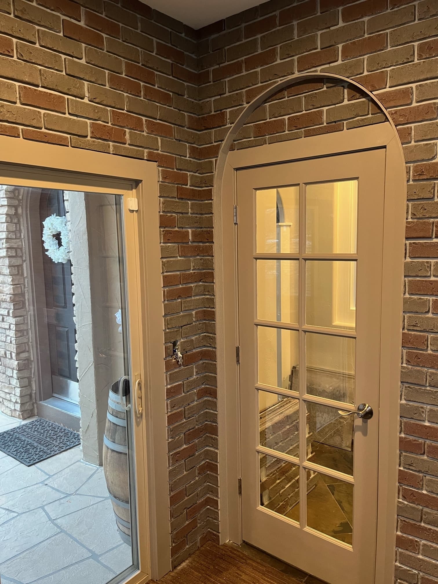 Custom Color Brick Veneer Doorway