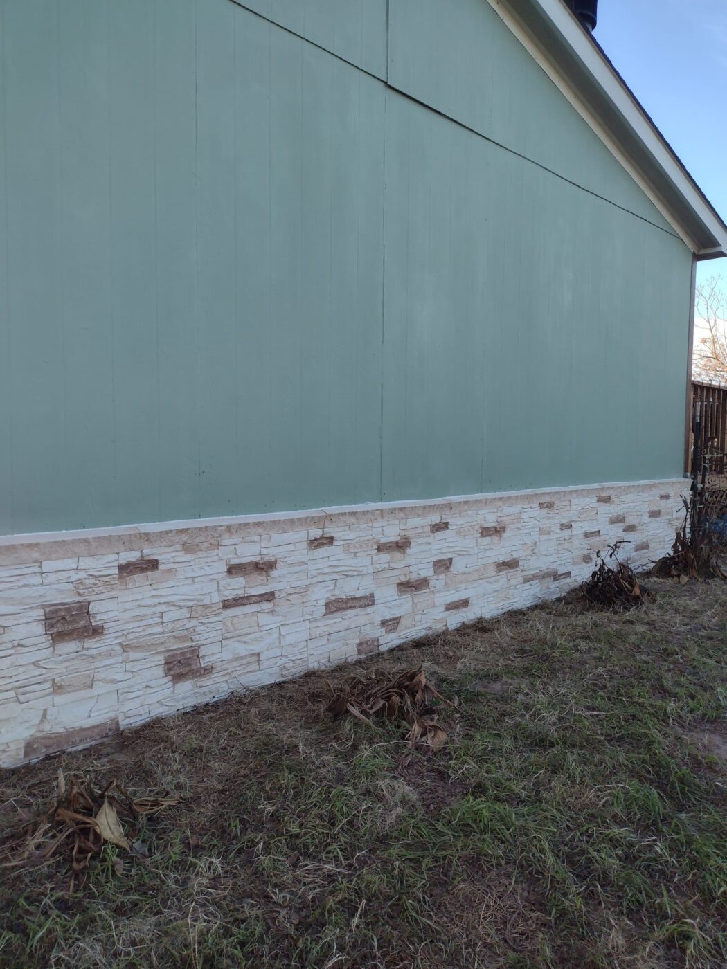 Vanilla Bean mobile home wainscoting