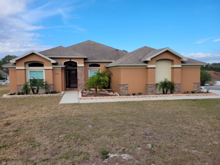 Desert Sunrise faux stone exterior corner accents