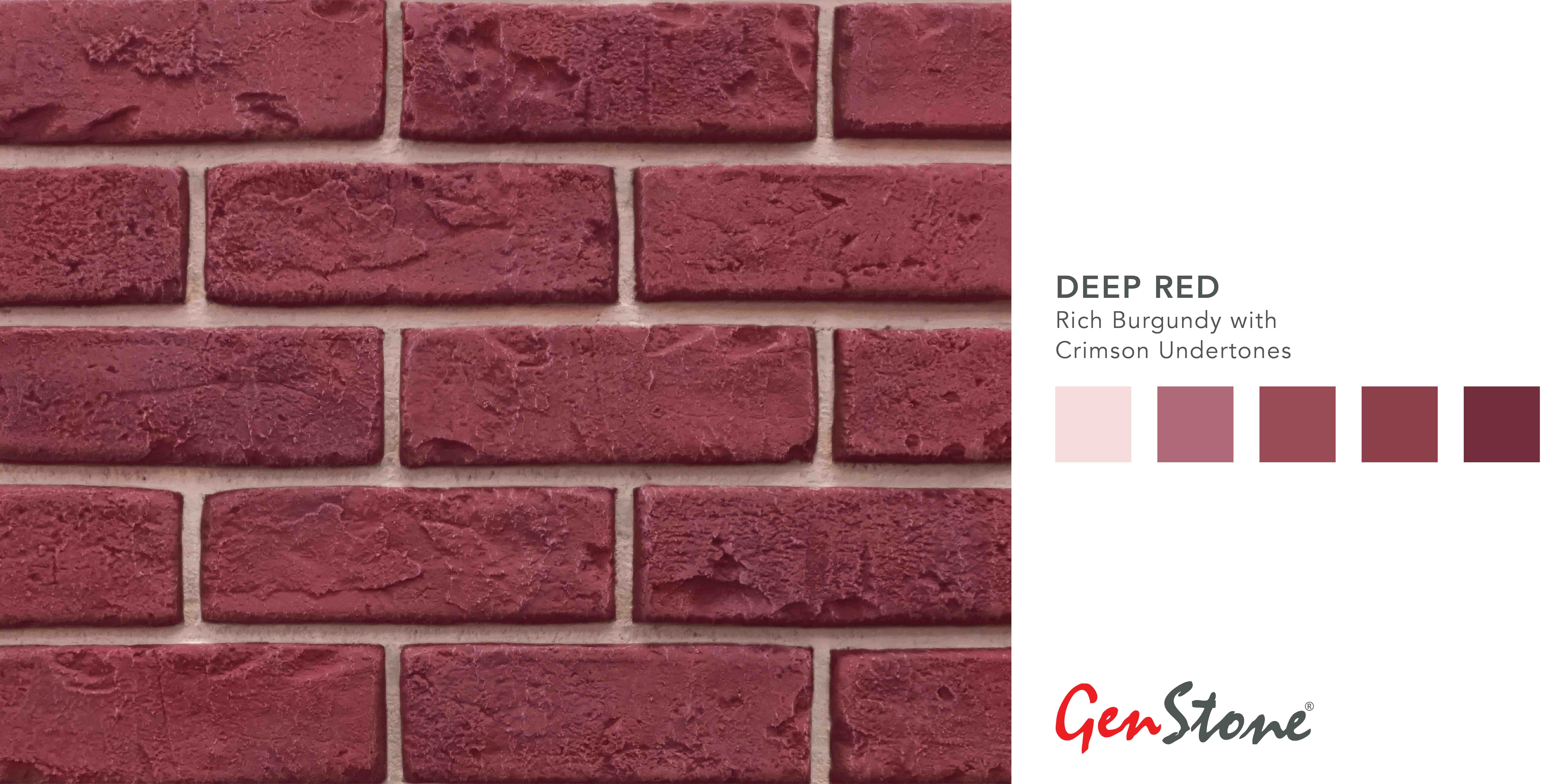 GenStone Deep Red Brick Profile