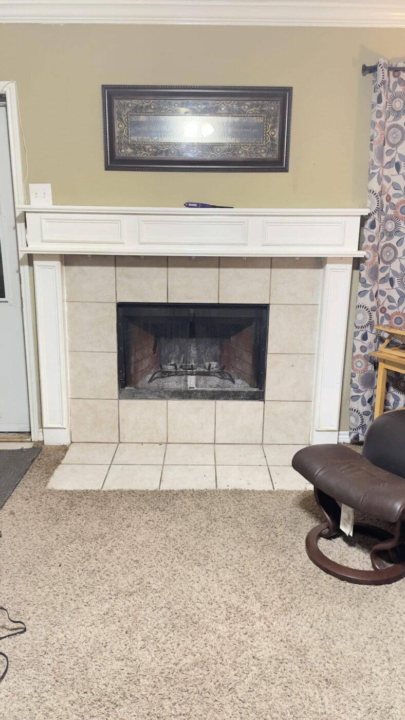 Before fireplace surround hearth